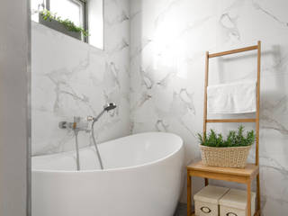 空氣感文青宅, 磨設計 磨設計 Minimalist style bathroom