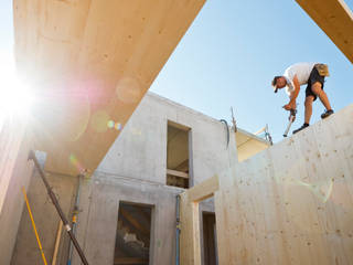 During construction Frey Gruppe Modern Houses