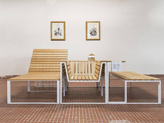 LADINA, NIS Architects NIS Architects Modern Garden Wood Beige