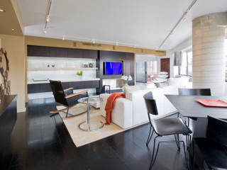 Flat on the Georgetown Canal, FORMA Design Inc. FORMA Design Inc. اتاق نشیمن