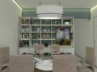Sala dois ambientes., Ana Florêncio Ana Florêncio Salas de jantar modernas