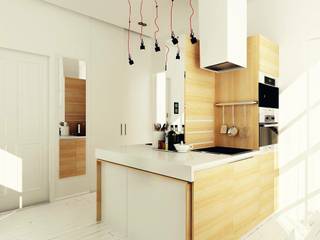 Studio Apartment, Noida, AR T Architect AR T Architect Modern kitchen