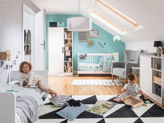 Kinderzimmer Hybo | GAVLE, Gavle GmbH Gavle GmbH Dormitorios infantiles de estilo moderno Derivados de madera Transparente