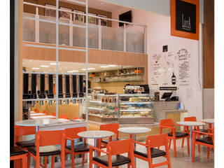 PROJETO COMERCIAL - CAFETERIA, MM8 Arquitetura e Interiores MM8 Arquitetura e Interiores 商业空间 木頭 Wood effect