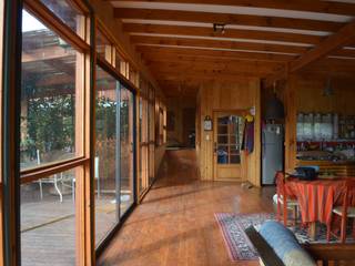 Casa Ecológica en Olmué, Nido Arquitectos Nido Arquitectos Rustic style living room