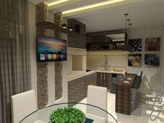 Residência em condomínio, Patrícia Buzzi Patrícia Buzzi Modern kitchen