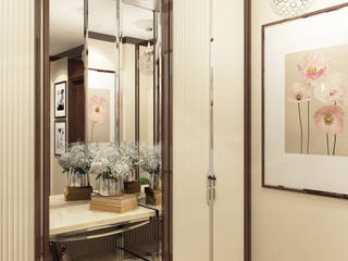 квартира в стиле Арт-Деко, ЖК "Авеню-77", г. Москва 125 м2 , Арт Реал Дизайн Арт Реал Дизайн Modern Corridor, Hallway and Staircase