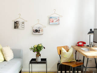 Private Wohnung Berlin, Kathy Kunz Interiors Kathy Kunz Interiors Salas de estilo escandinavo