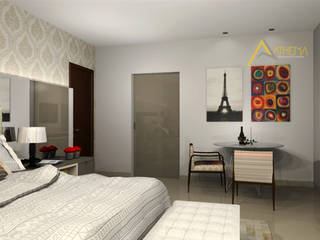 Projeto Quarto Casal 1, Athena Arquitetura e Interiores Athena Arquitetura e Interiores Bedroom