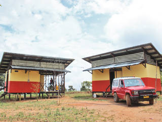 SISTEMA ARQUITECTÓNICO PARA LA VIVIENDA DE INTERÉS SOCIAL RURAL, ENSAMBLE de Arquitectura Integral ENSAMBLE de Arquitectura Integral Casas prefabricadas Aglomerado