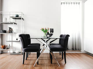 Boutique Hotel Apartment , Katie Malik Design Studio Katie Malik Design Studio Moderne Esszimmer Schwarz