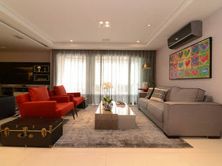 Sofisticado, moderno e prático, Intetto Arquitetura e Interiores Intetto Arquitetura e Interiores Living room