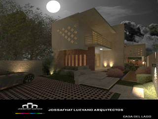 CASA DEL LAGO, JOSSAFHAT LUEVANO ARQUITECTOS JOSSAFHAT LUEVANO ARQUITECTOS Eengezinswoning Beton