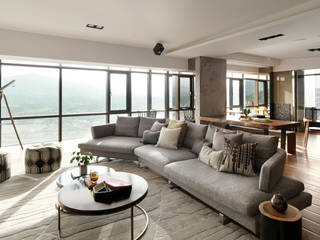 思路 延伸 Sense of Meditation, 禾築國際設計Herzu Interior Design 禾築國際設計Herzu Interior Design Living room