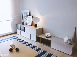 Decoración de un apartamento en Gandía, Ideas Interiorismo Exclusivo, SLU Ideas Interiorismo Exclusivo, SLU 지중해스타일다이닝 룸