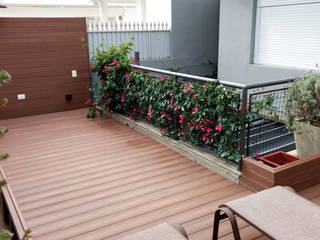 Deck e Painel em Madeira Plástica, Ecopex Ecopex Taman zen Komposit Kayu-Plastik Wood effect