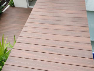 Deck de Madeira Plástica, Ecopex Ecopex Jardines japoneses Compuestos de madera y plástico Acabado en madera