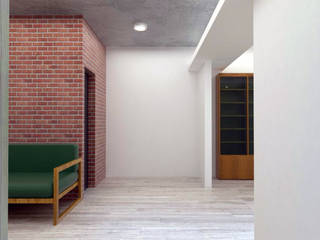 LI RSSIDENCE, Fu design Fu design Minimalist Oturma Odası Tuğla