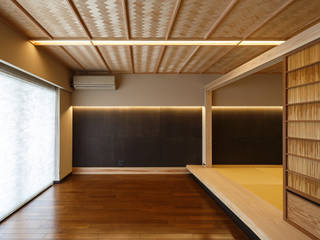 マンションリフォーム, 傳寶慶子建築研究所 傳寶慶子建築研究所 Eclectic style media room