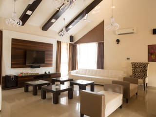 Bungalow- Lavasa, Aesthetica Aesthetica Modern Living Room