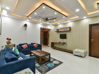 Gloryfields Apartment - Bangalore, Wenzelsmith Interior Design Pvt Ltd Wenzelsmith Interior Design Pvt Ltd Salas de estilo clásico