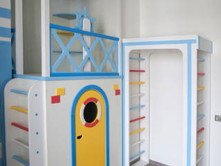 Детская в морском стиле г. Химки, OBIC Design OBIC Design モダンデザインの 子供部屋
