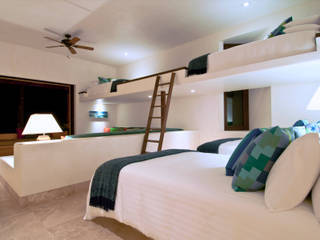 fotografía de Arquitectura en Punta Mita, foto de arquitectura foto de arquitectura Dormitorios juveniles Concreto