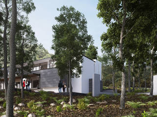 Casa Habitación Reserva de los Encinos, de Silva Arquitectos de Silva Arquitectos Casas unifamiliares Hierro/Acero