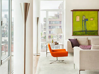 High Line Penthouse, New York, NY, BILLINKOFF ARCHITECTURE PLLC BILLINKOFF ARCHITECTURE PLLC Salas de estilo minimalista