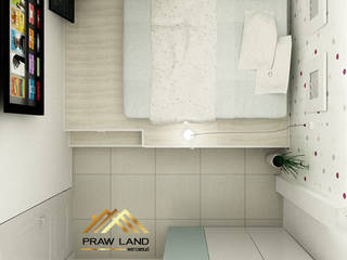 ••• ห้องนอน สไตล์ละมุน •••, PRAWLAND PRAWLAND Modern style bedroom MDF