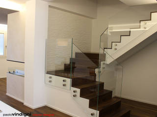 Progetto architettonico e interior design villa "Angel", Abita design srl / Paolo Vindigni Abita design srl / Paolo Vindigni Modern Corridor, Hallway and Staircase