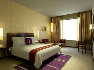 DASAVATARA HOTEL - SAROVAR MARASA HOTEL, STELLE DESIGN PVT LTD STELLE DESIGN PVT LTD 지중해스타일 벽지 & 바닥