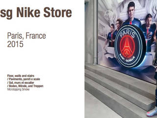 Suelos MICROTOPPING® - Tiendas Nike, Fermox Solutions Fermox Solutions Espacios comerciales