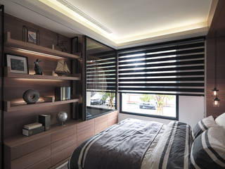 [HOME] Ciid Design - Haihua Model House, KD Panels KD Panels Bedroom لکڑی Wood effect