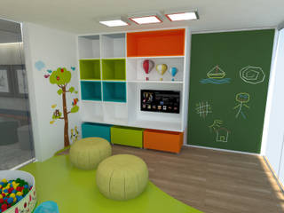 Brinquedoteca, arquitetaspevirtual arquitetaspevirtual Modern Kid's Room MDF