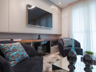 Factus Arquitetura Planejamento Interiores Moderne Wohnzimmer
