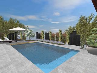 Schwimmbad, Lifestyle & More by Lyke Gschwend - Atelier für Garten & Landschaftsdesign Lifestyle & More by Lyke Gschwend - Atelier für Garten & Landschaftsdesign モダンな庭