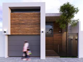 Fachada G803, Modulor Arquitectura Modulor Arquitectura Detached home Concrete Wood effect