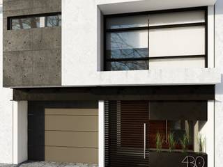 Fachada San Nicolas, Modulor Arquitectura Modulor Arquitectura Detached home Concrete White