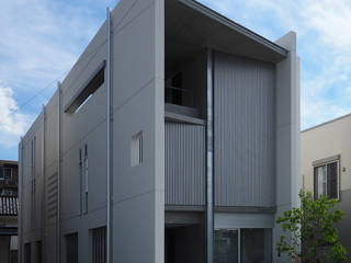 Town house in Muikamachi, 空間芸術研究所/vectorfield architects 空間芸術研究所/vectorfield architects Modern houses Concrete
