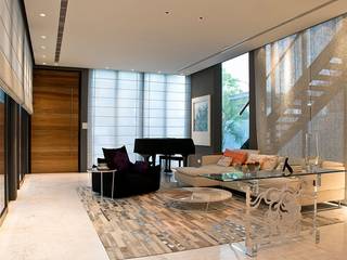Mont Sinai, Singapore, E&U E&U Moderne Wohnzimmer Metall Weiß