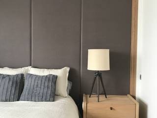 Apto Santa Marta, marisagomezd marisagomezd Minimalist bedroom Wood Grey