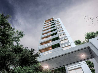 Lavalle 576 | Edificio de viviendas, Etéreo Arquitectos Etéreo Arquitectos บ้านระเบียง