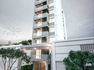 Lavalle 576 | Edificio de viviendas, Etéreo Arquitectos Etéreo Arquitectos บ้านระเบียง