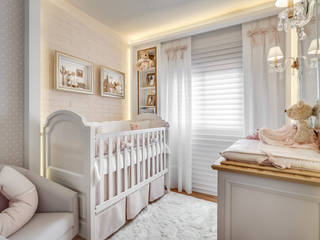 Quarto de bebê_Apto CB, Carolina Kist Arquitetura & Design Carolina Kist Arquitetura & Design Chambre d'enfant moderne