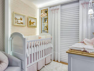 Quarto de bebê_Apto CB, Carolina Kist Arquitetura & Design Carolina Kist Arquitetura & Design غرفة الاطفال