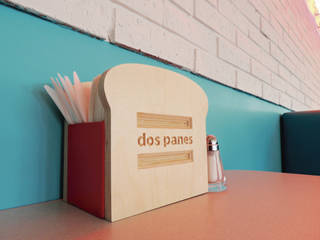 Dos Panes - Napkin Holder, Pitaya Pitaya Spazi commerciali Legno Effetto legno