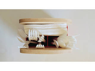 Dos Panes - Napkin Holder, Pitaya Pitaya Spazi commerciali Legno Effetto legno