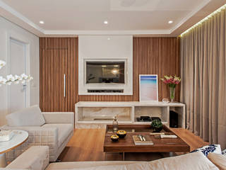 Apto NN_ 120m², Carolina Kist Arquitetura & Design Carolina Kist Arquitetura & Design Living room