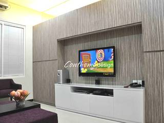 Rumah Tinggal, Contheme Design Contheme Design Гостиная в стиле минимализм